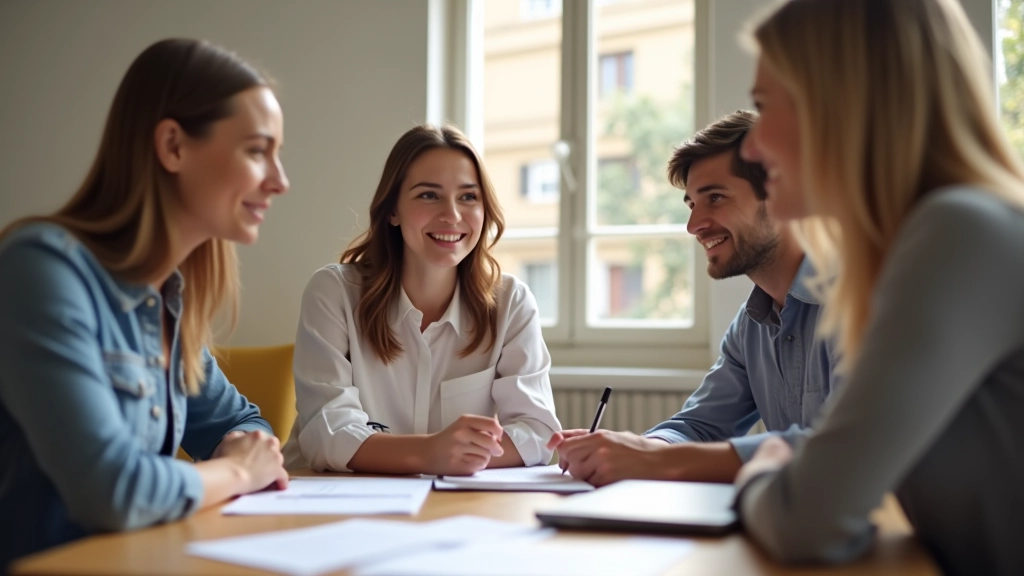 Team che collabora su progetto di produttività