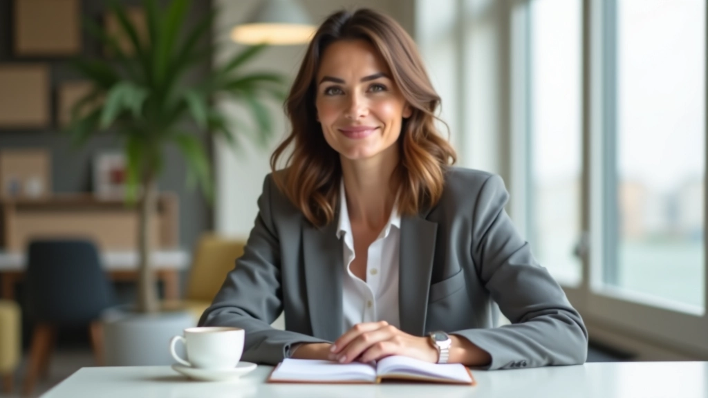 Persona che organizza il suo tempo di lavoro con agenda e orologio su una scrivania moderna